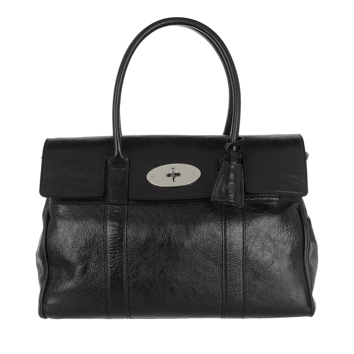 Mulberry Henkeltasche - Bayswater High Shine Calf - Gr. unisize - in Schwarz - für Damen von Mulberry