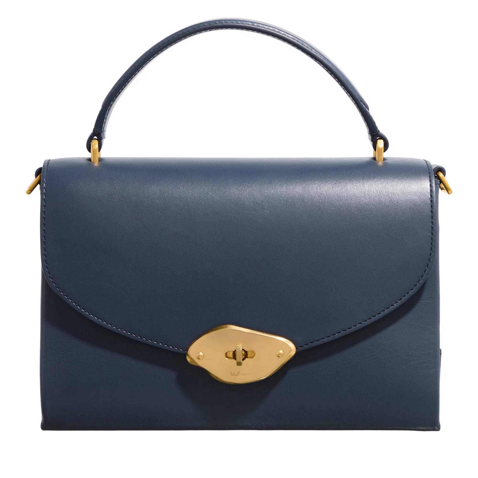 Mulberry Handtasche - Lana Top Handle High Gloss Leather - Gr. unisize - in Blau - für Damen von Mulberry