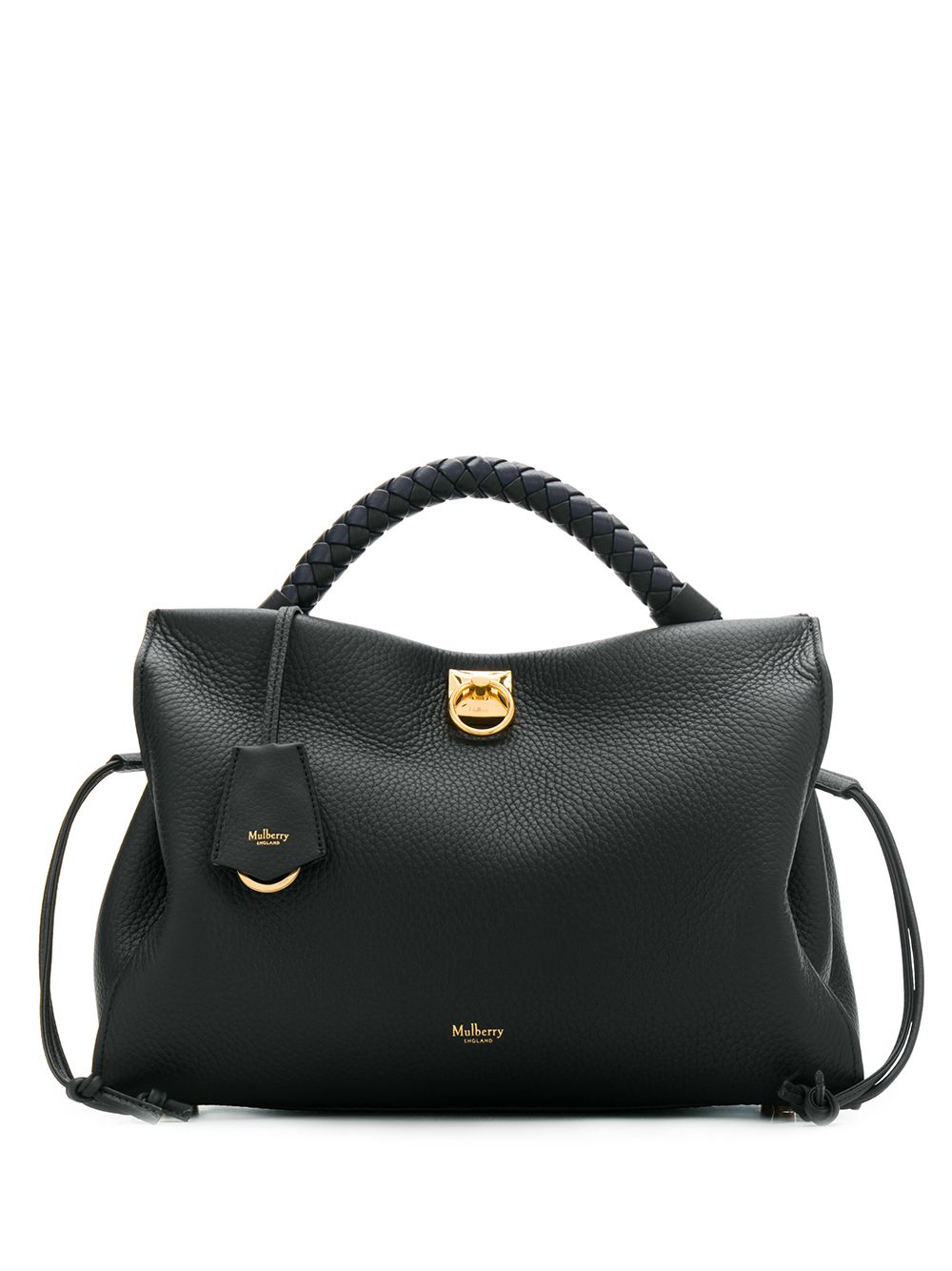 Mulberry Iris heavy grain tote bag - Black von Mulberry