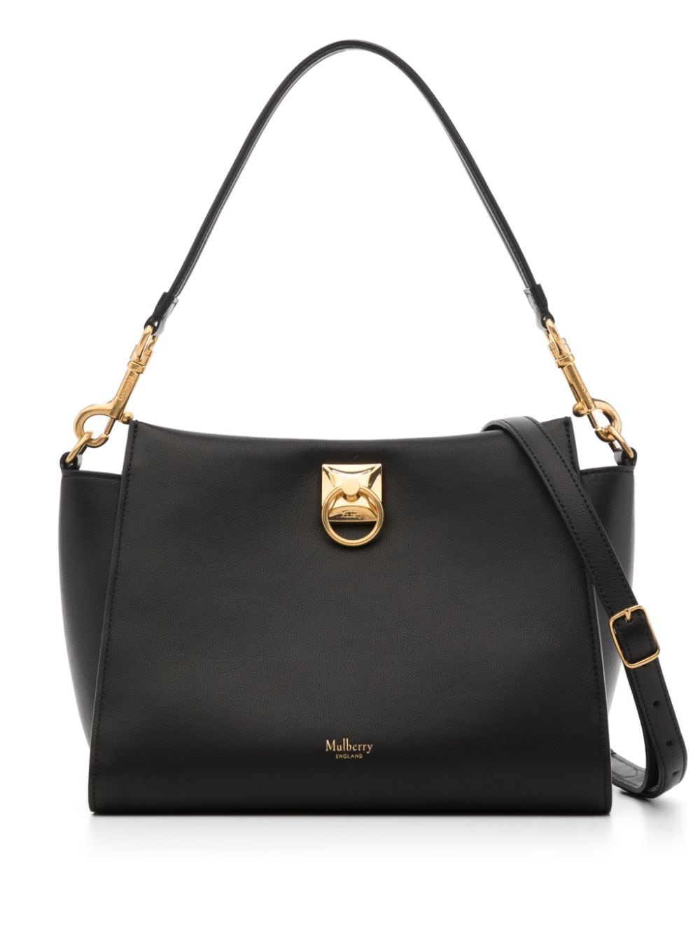 Mulberry Iris leather shoulder bag - Black von Mulberry