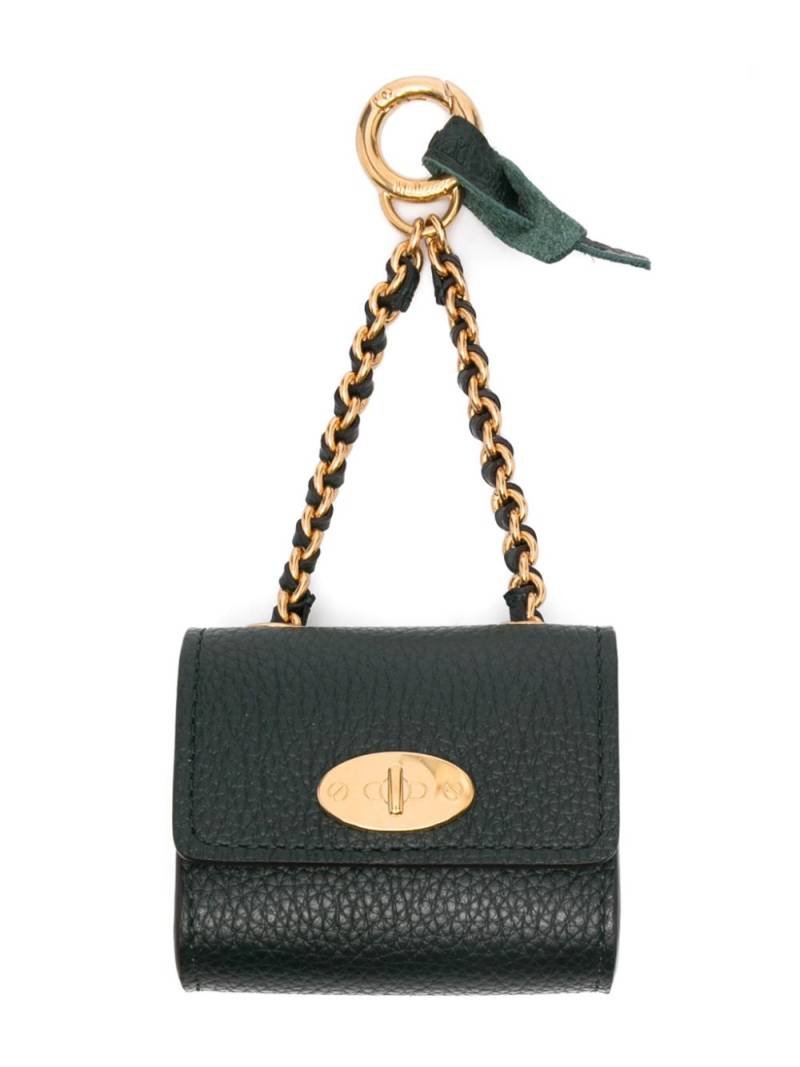 Mulberry Lily leather keyring - Green von Mulberry