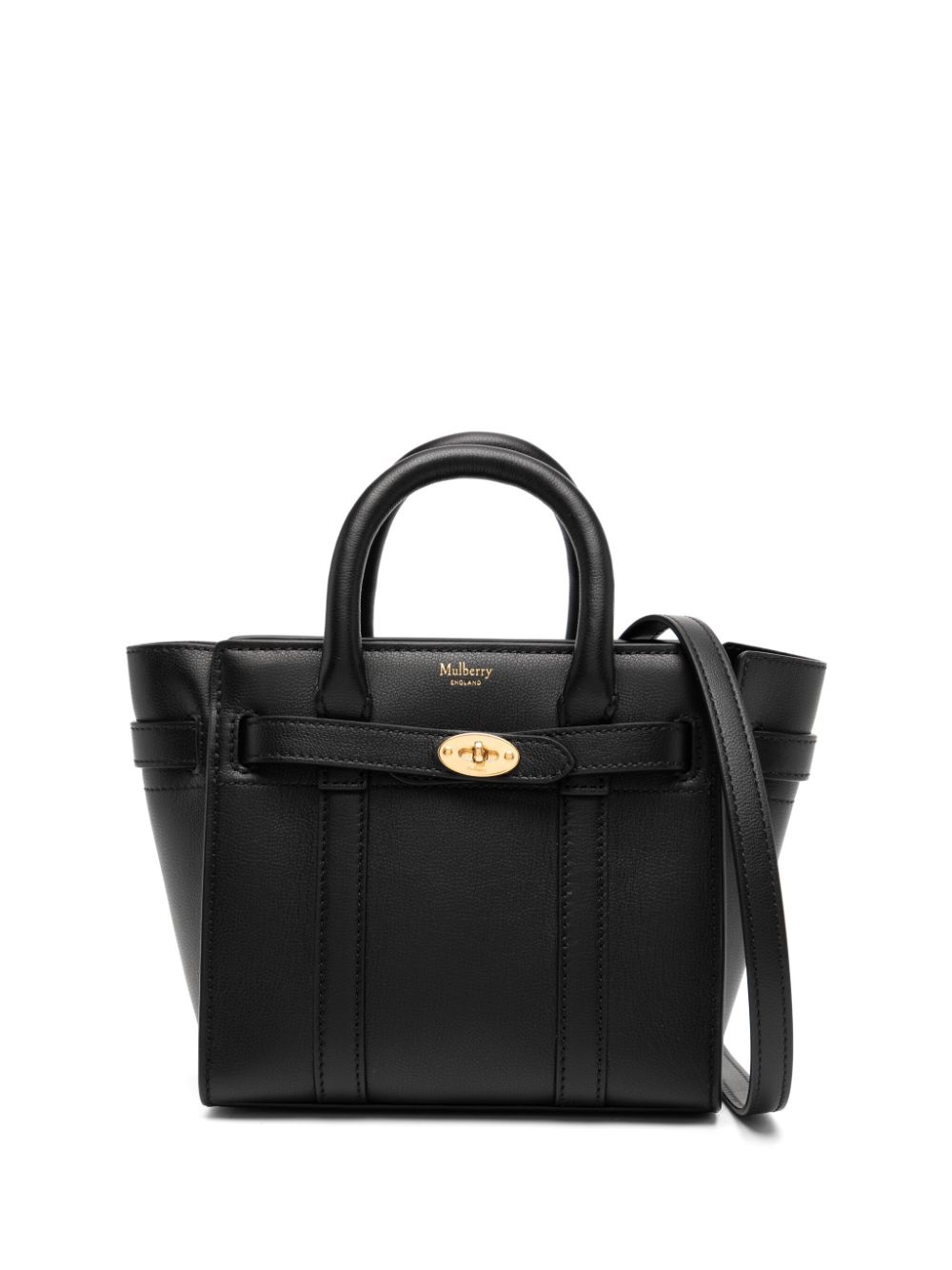 Mulberry mini Bayswater crossbody bag - Black von Mulberry