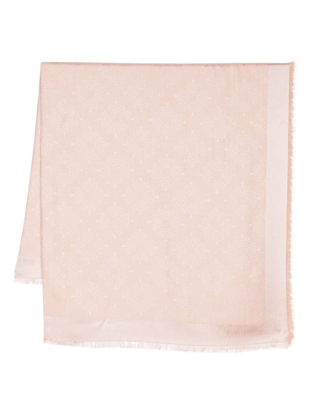 Mulberry Mulberry Tree Square monogram-pattern scarf - Pink von Mulberry