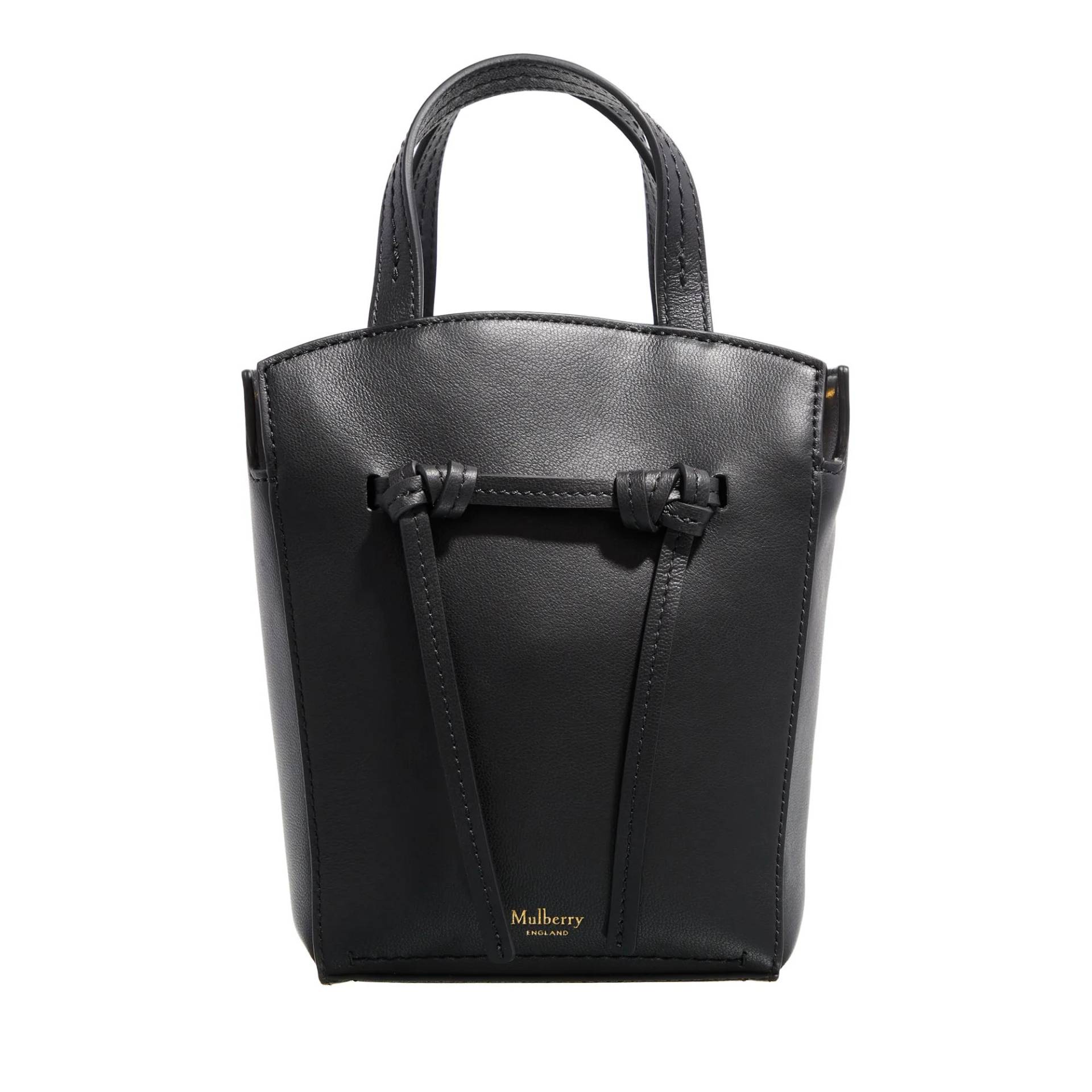 Mulberry Schultertasche - Clovelly Mini Tote Refined Calf - Gr. unisize - in Schwarz - für Damen von Mulberry