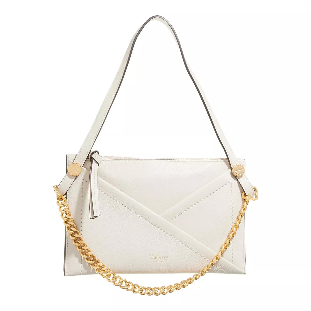 Mulberry Umhängetasche - Medium Zipped Pouch - Gr. unisize - in Creme - für Damen von Mulberry