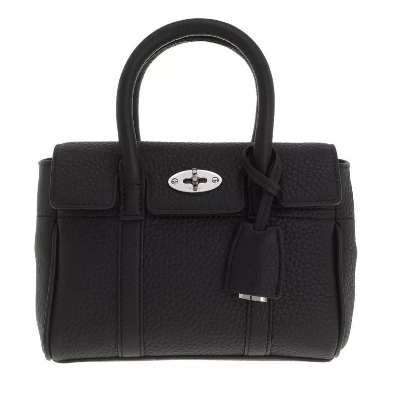 Mulberry Umhängetasche - Mini Bayswater Heavy Grain - Gr. unisize - in Schwarz - für Damen von Mulberry