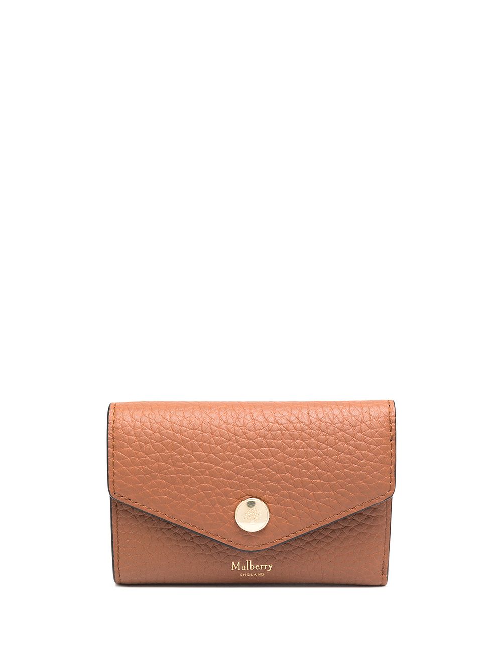 Mulberry grained-effect folded wallet - Brown von Mulberry