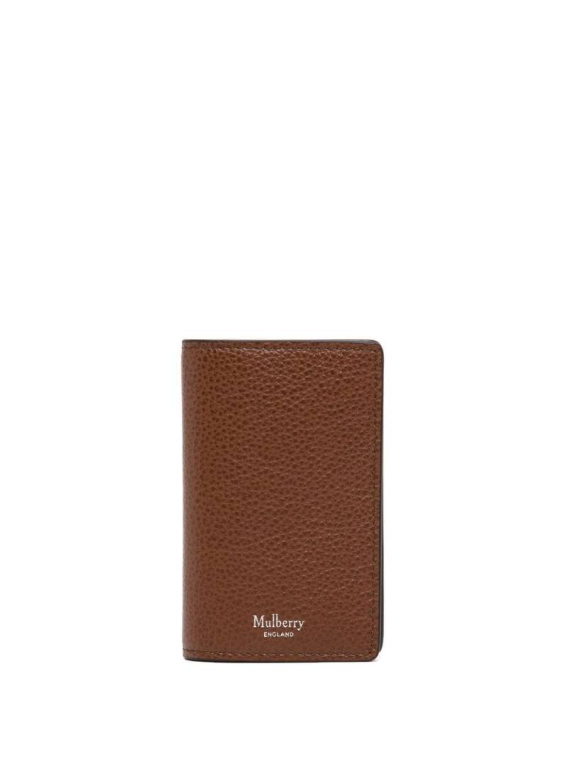 Mulberry grain-leather card case - Brown von Mulberry