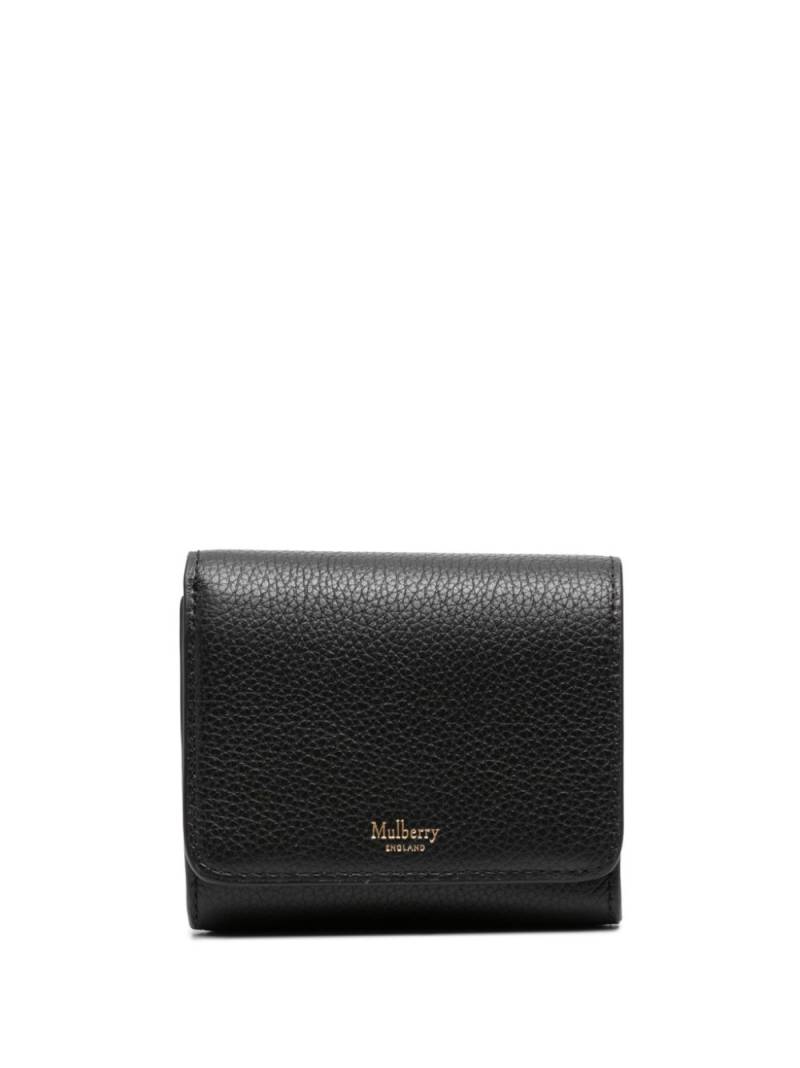 Mulberry logo-print leather wallet - Black von Mulberry