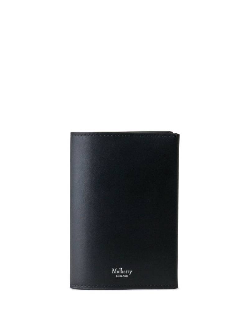 Mulberry logo-stamp leather wallet - Black von Mulberry