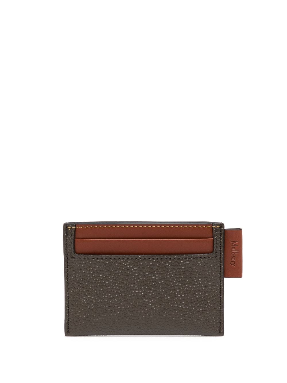 Mulberry logo-tag leather cardholder - Brown von Mulberry
