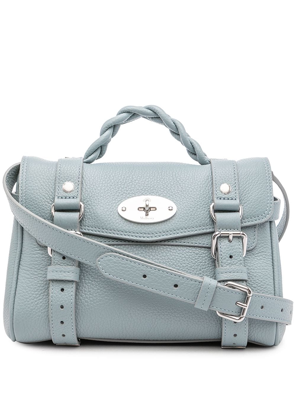 Mulberry mini Alexa grained-leather bag - Blue von Mulberry