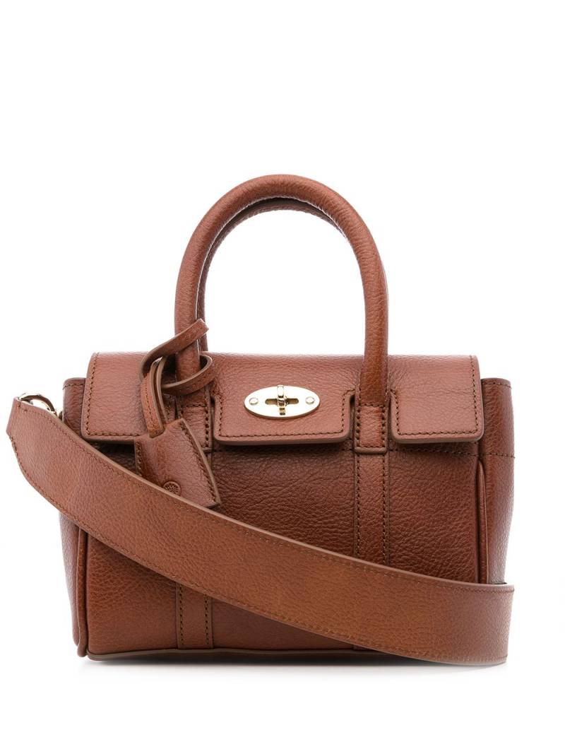 Mulberry mini Bayswater leather tote bag - Brown von Mulberry