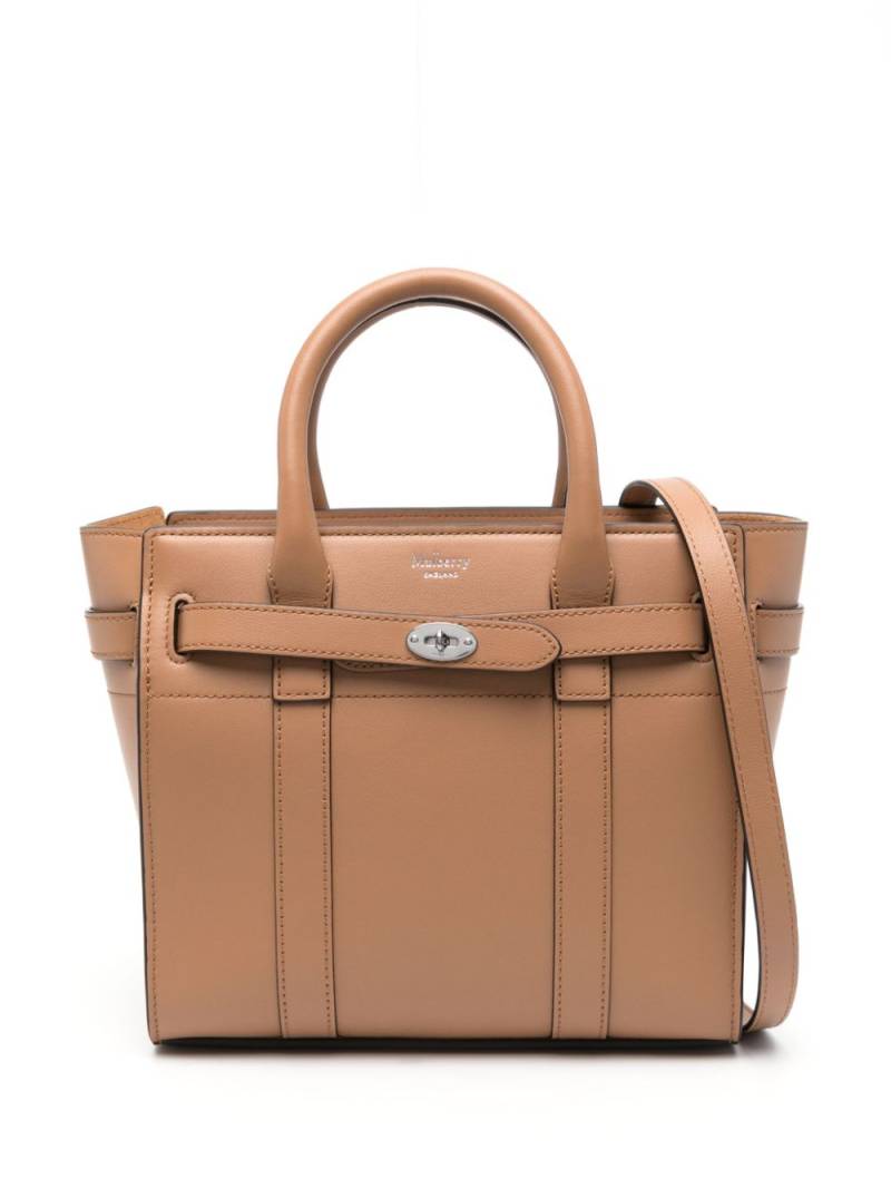 Mulberry mini Bayswater zipped tote bag - Brown von Mulberry