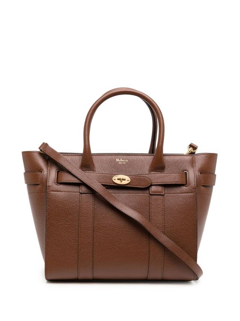 Mulberry small Bayswater zipped tote bag - Brown von Mulberry