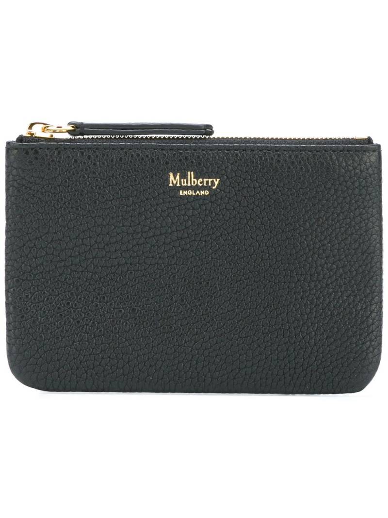 Mulberry zip coin pouch - Black von Mulberry