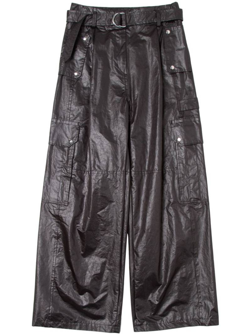 Muller Of Yoshiokubo wide-leg cargo trousers - Black von Muller Of Yoshiokubo