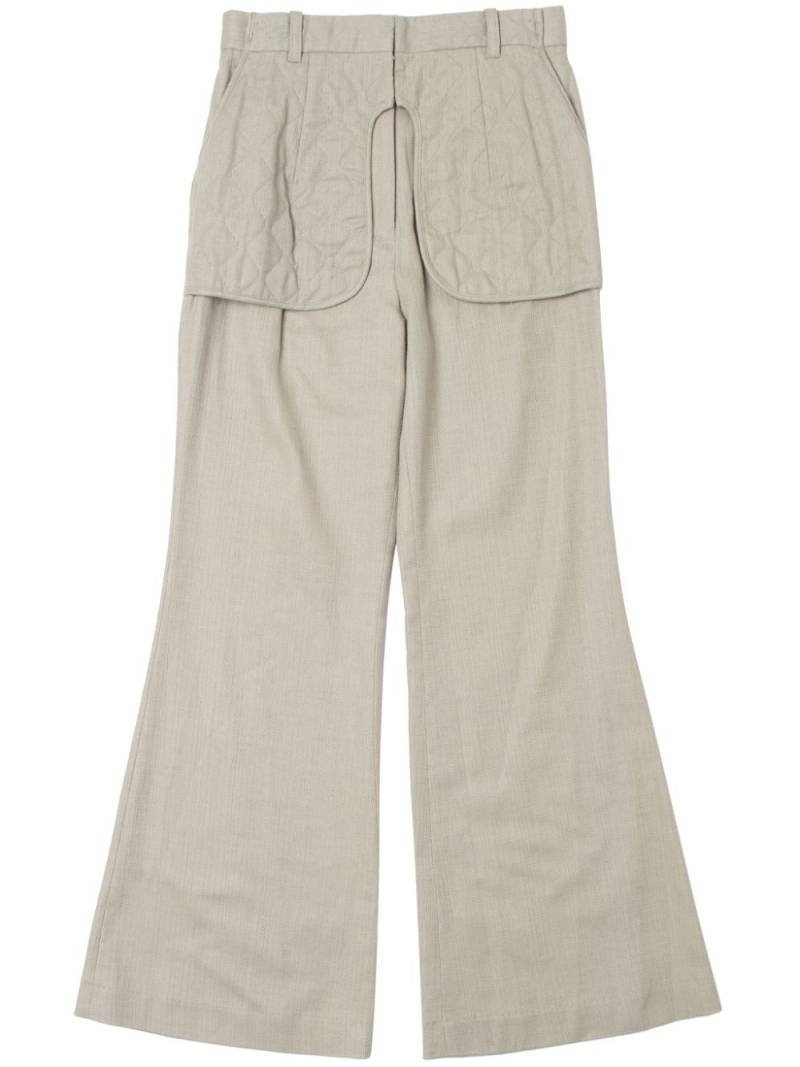 Muller Of Yoshiokubo wide-leg trousers - Green von Muller Of Yoshiokubo