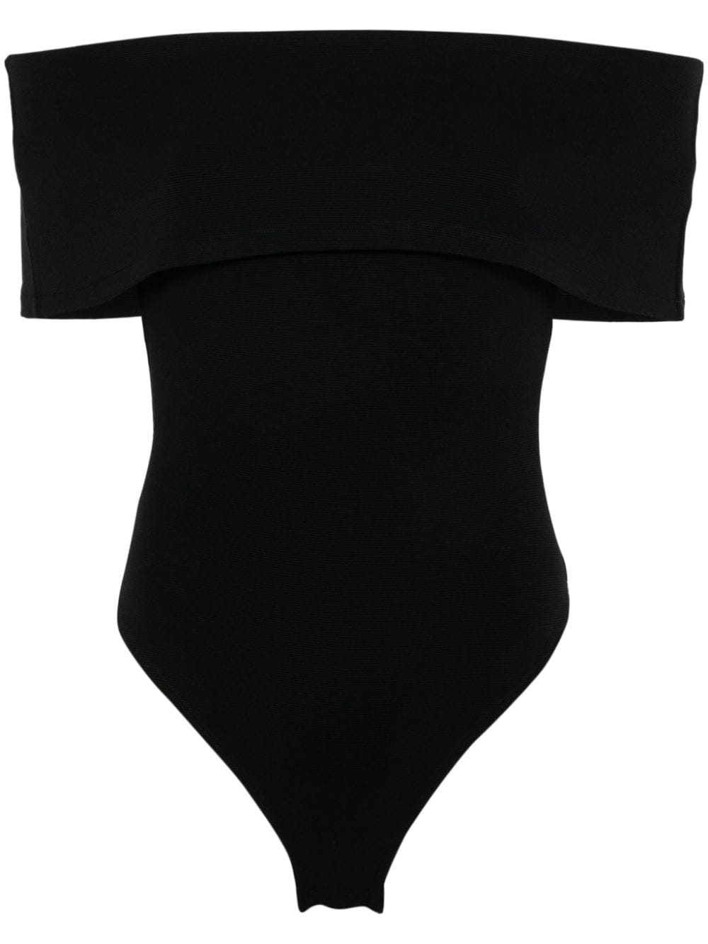 Murmur Ellipse off-shoulder bodysuit - Black von Murmur