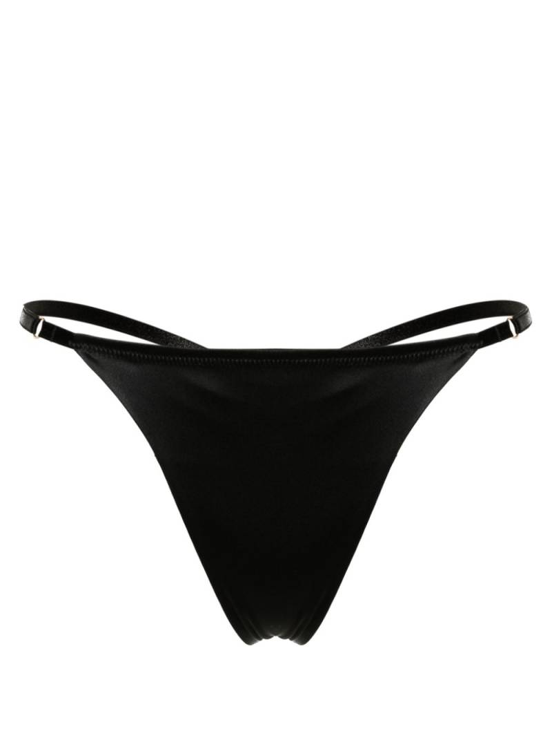 Murmur Nostalgic satin thong - Black von Murmur