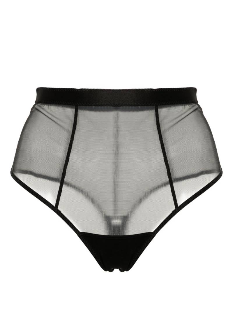 Murmur Sculpt sheer high-waisted briefs - Black von Murmur