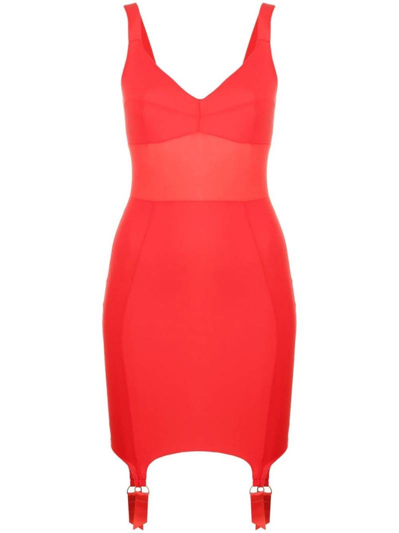 Murmur bodycon sweetheart neckline dress - Red von Murmur