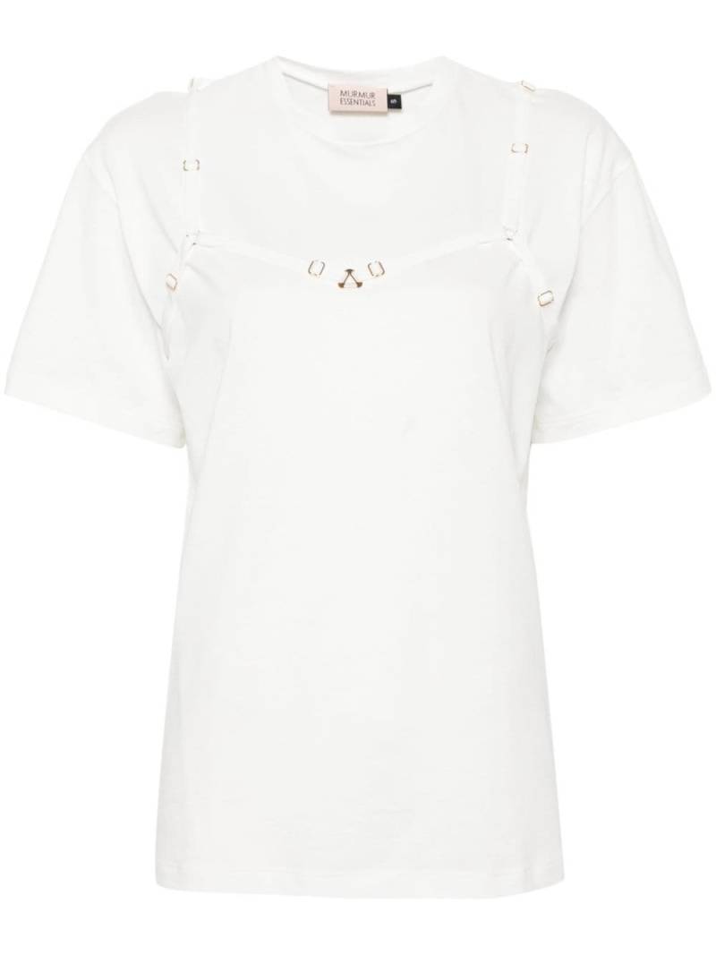 Murmur strap-detail T-shirt - White von Murmur