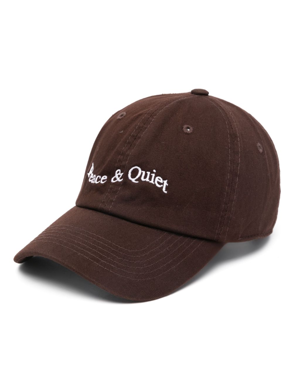 Museum Of Peace & Quiet Wordmark Dad Hat cap - Brown von Museum Of Peace & Quiet