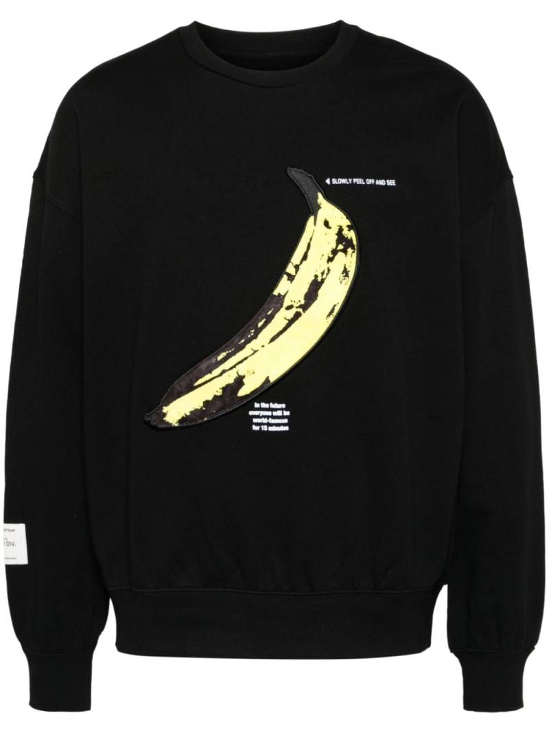 Musium Div. Banana patch sweatshirt - Black von Musium Div.