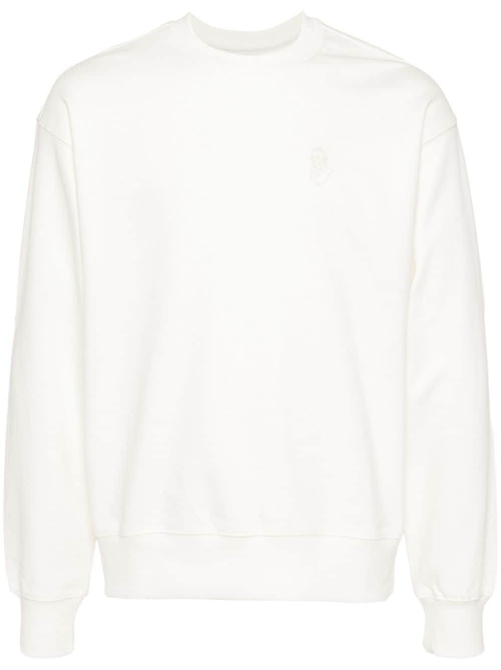 Musium Div. Tonal embroidered back sweatshirt - Neutrals von Musium Div.