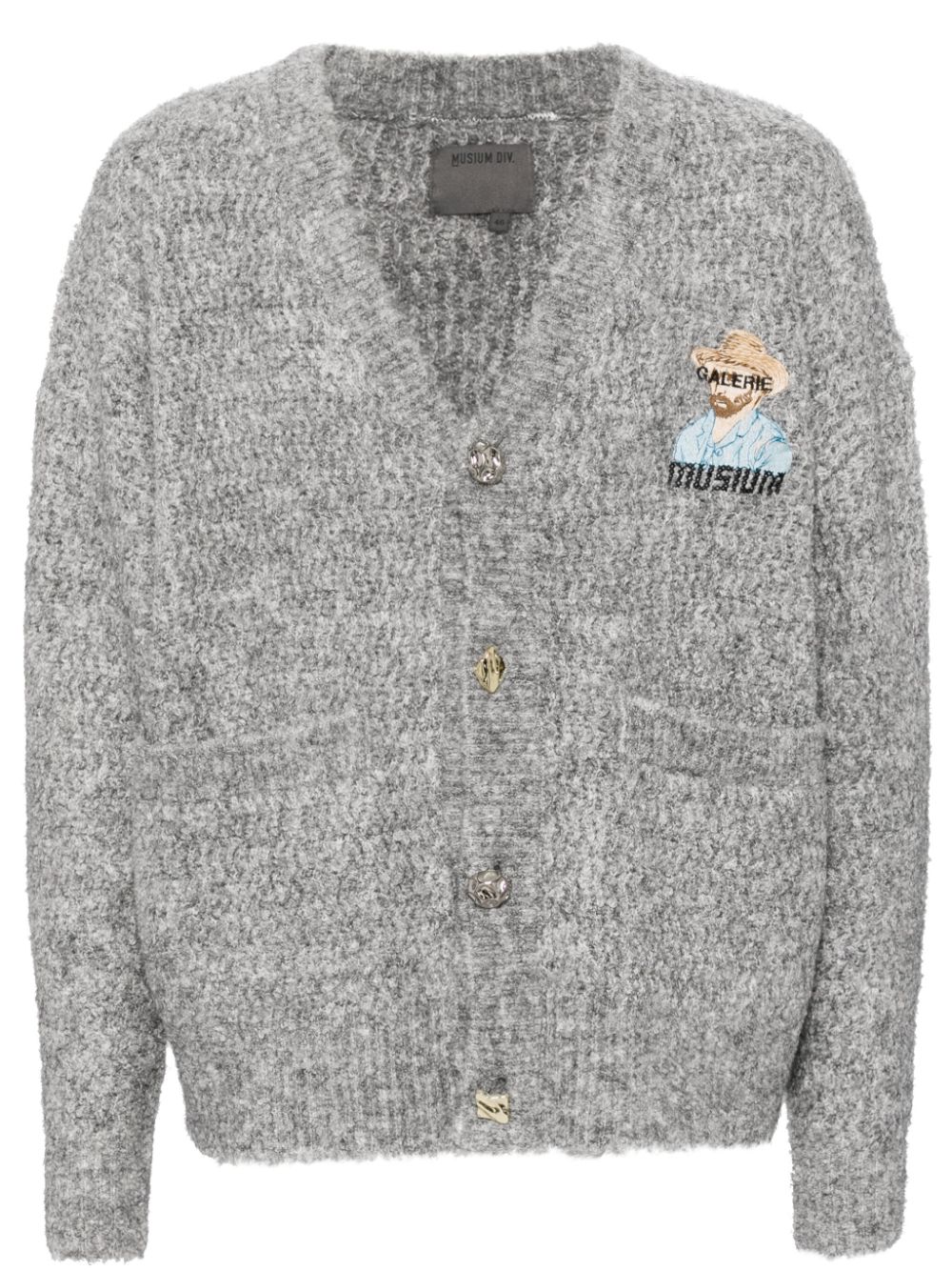 Musium Div. V-neck cardigan - Grey von Musium Div.