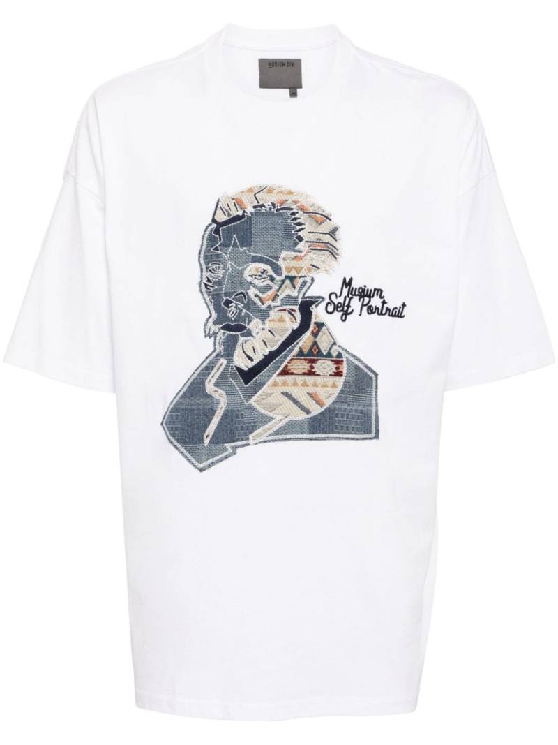 Musium Div. Van Gogh motif cotton t-shirt - White von Musium Div.