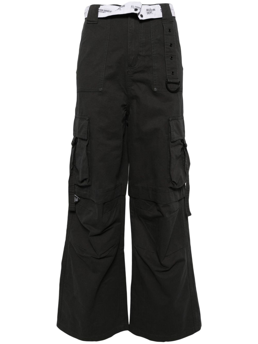 Musium Div. adjustable waist cargo trousers - Grey von Musium Div.