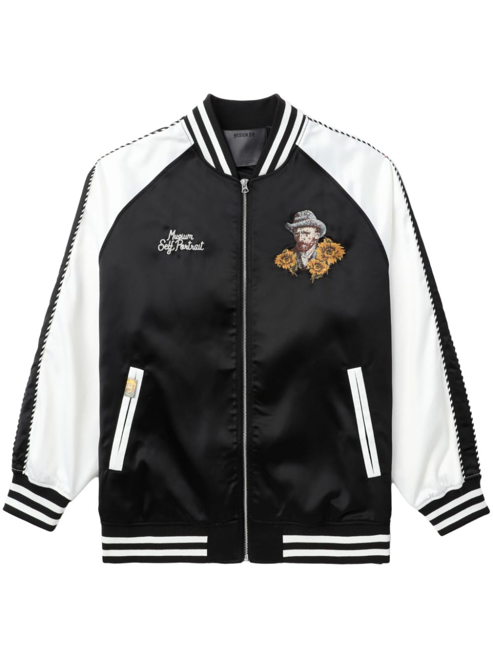 Musium Div. colourblock varsity jacket - Black von Musium Div.