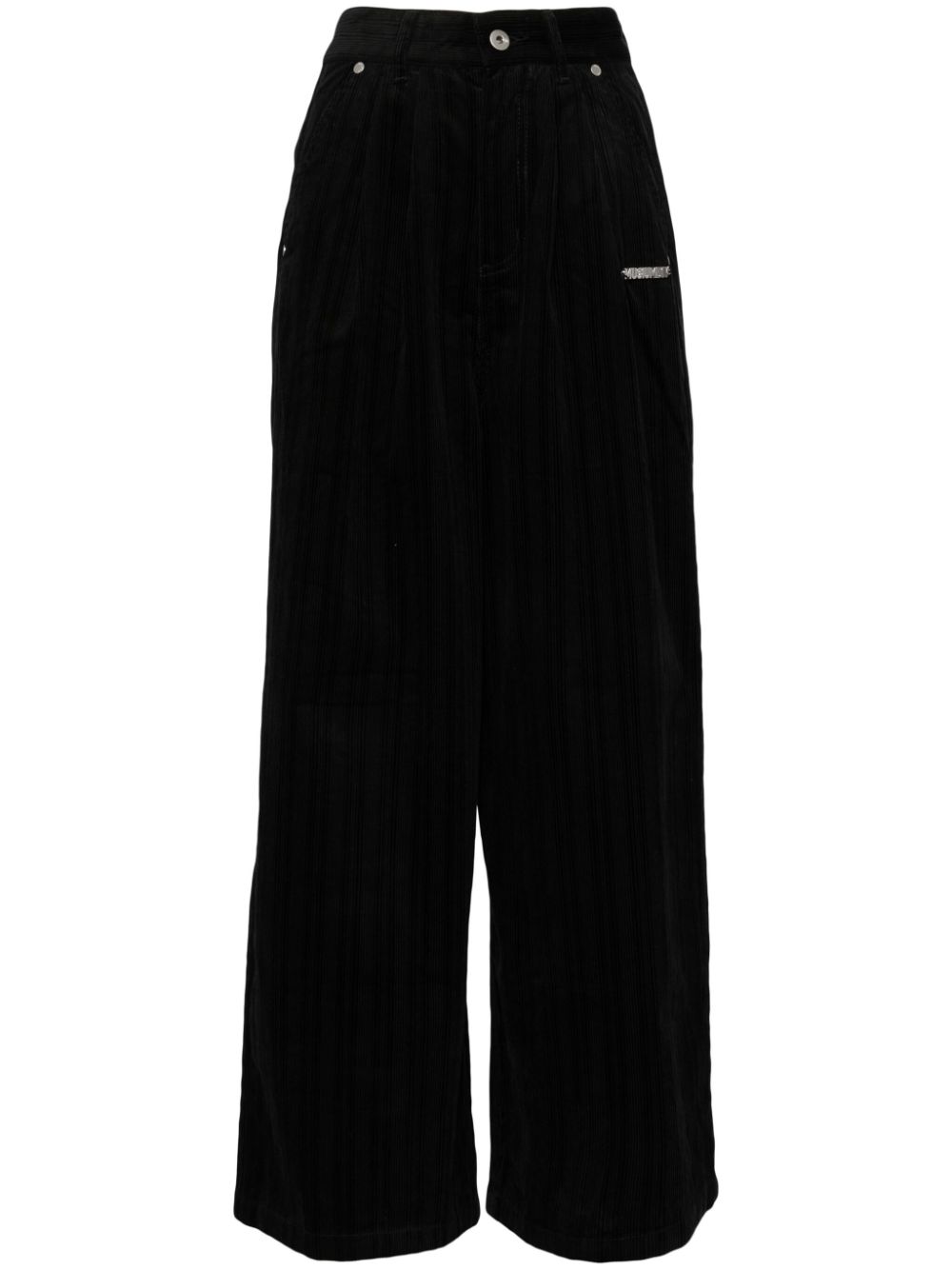 Musium Div. corduroy straight trousers - Black von Musium Div.