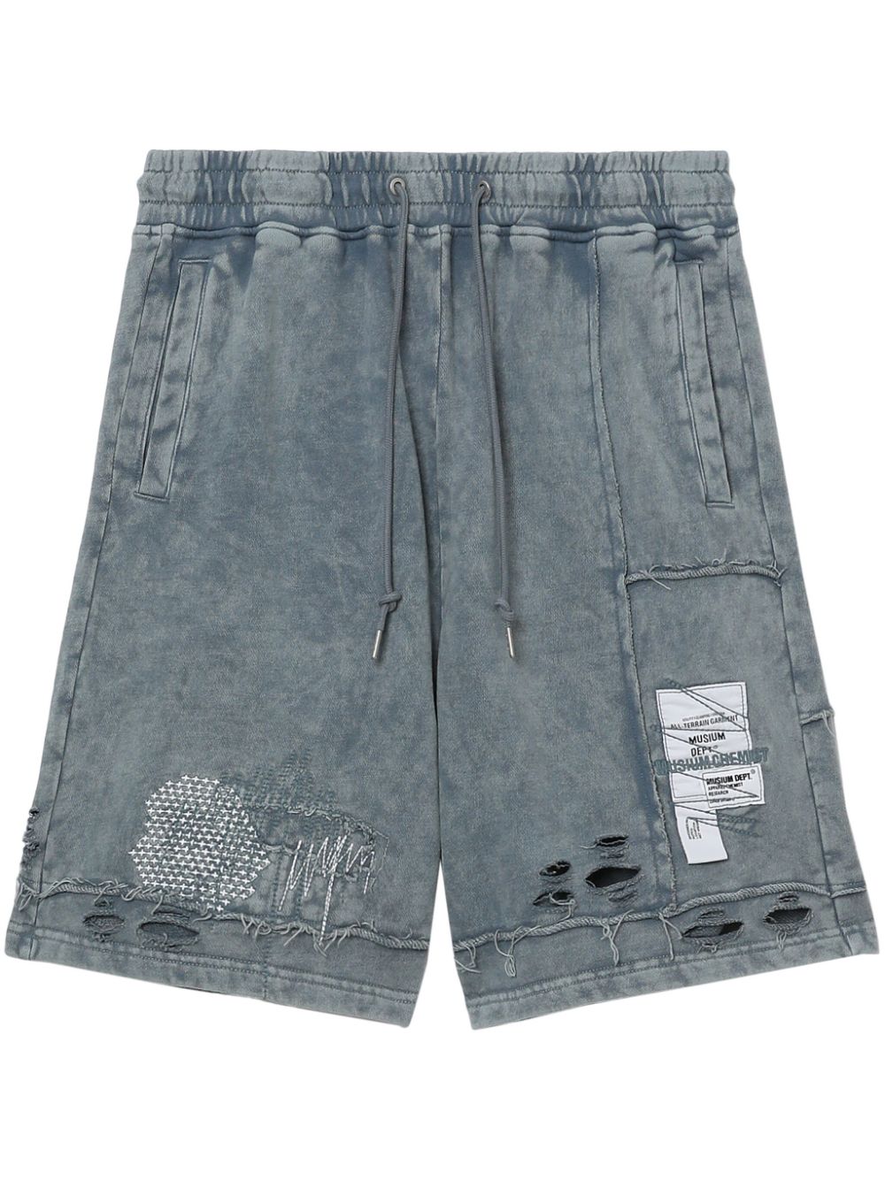 Musium Div. cotton track shorts - Grey von Musium Div.