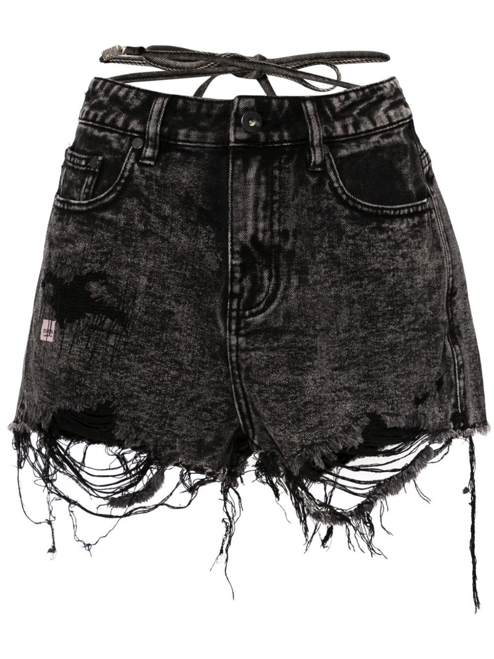 Musium Div. distressed denim shorts - Black von Musium Div.