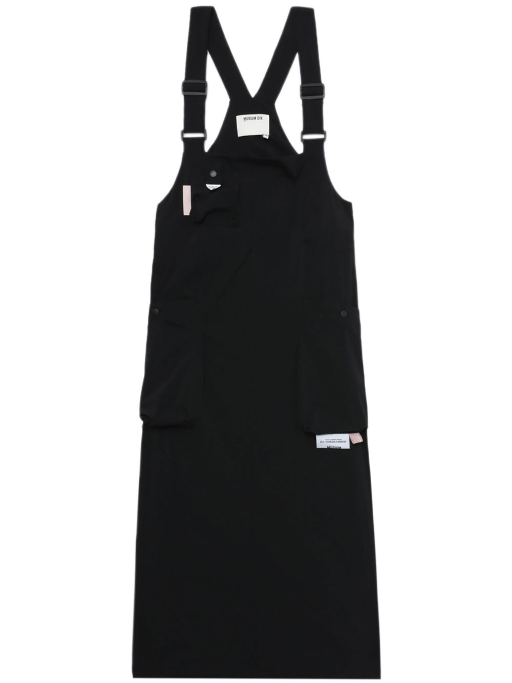 Musium Div. drawstring dungaree dress - Black von Musium Div.