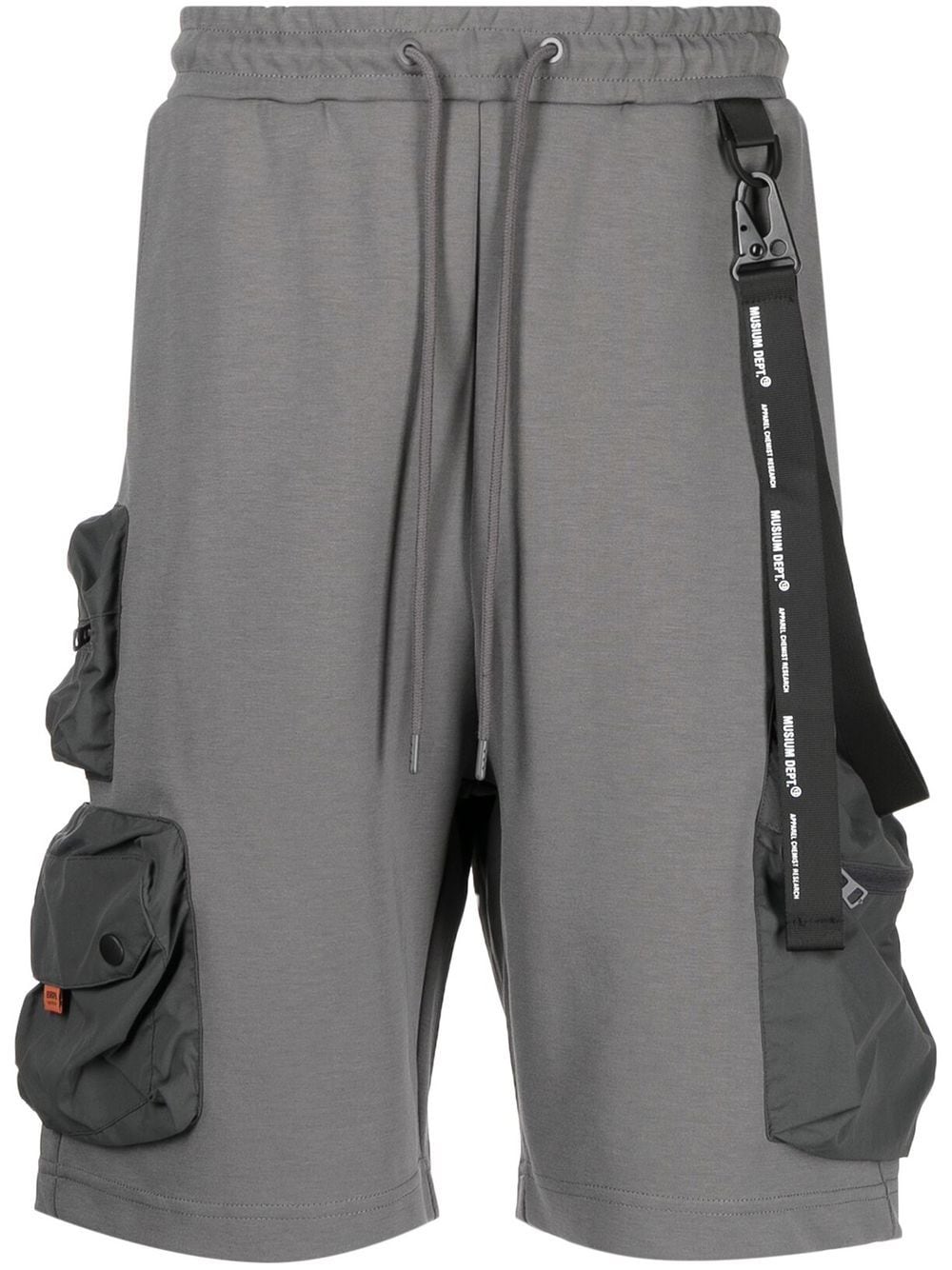 Musium Div. drawstring-waist cargo shorts - Grey von Musium Div.