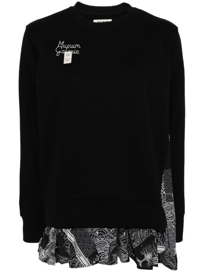 Musium Div. embroidered sweatshirt - Black von Musium Div.