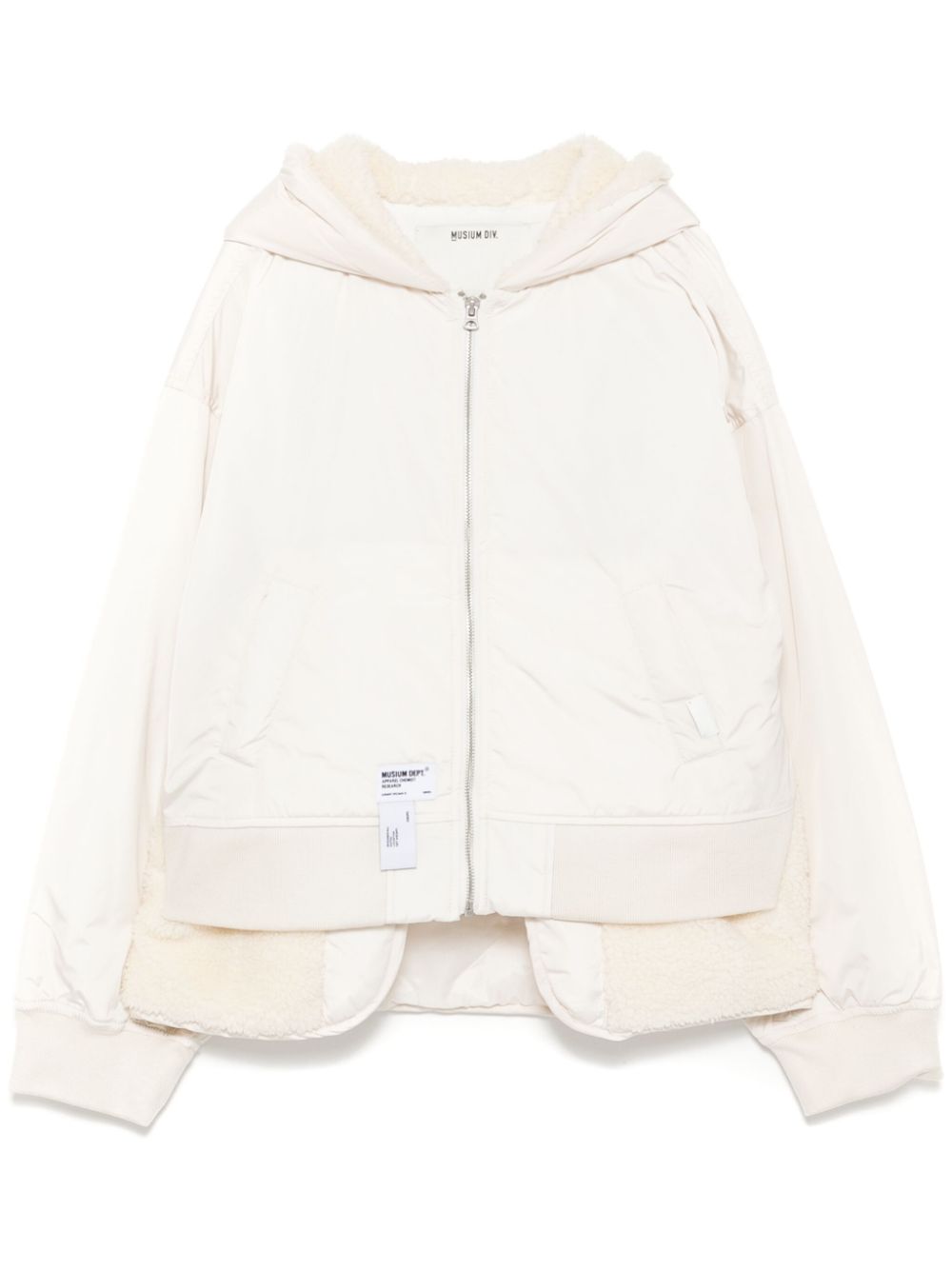 Musium Div. fleece panelled oversized jacket - Neutrals von Musium Div.