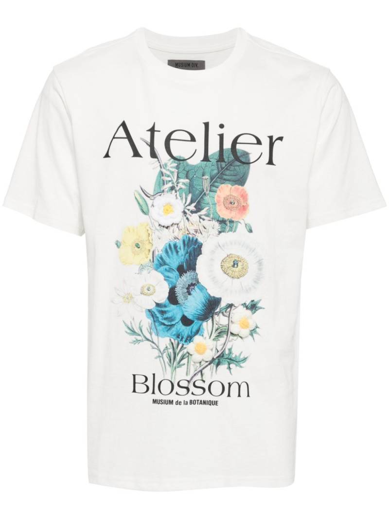 Musium Div. floral print cotton t-shirt - White von Musium Div.