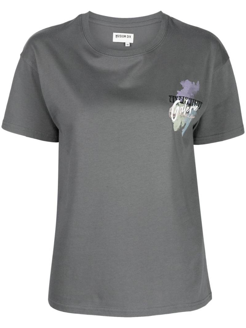 Musium Div. graphic-print cotton T-shirt - Grey von Musium Div.