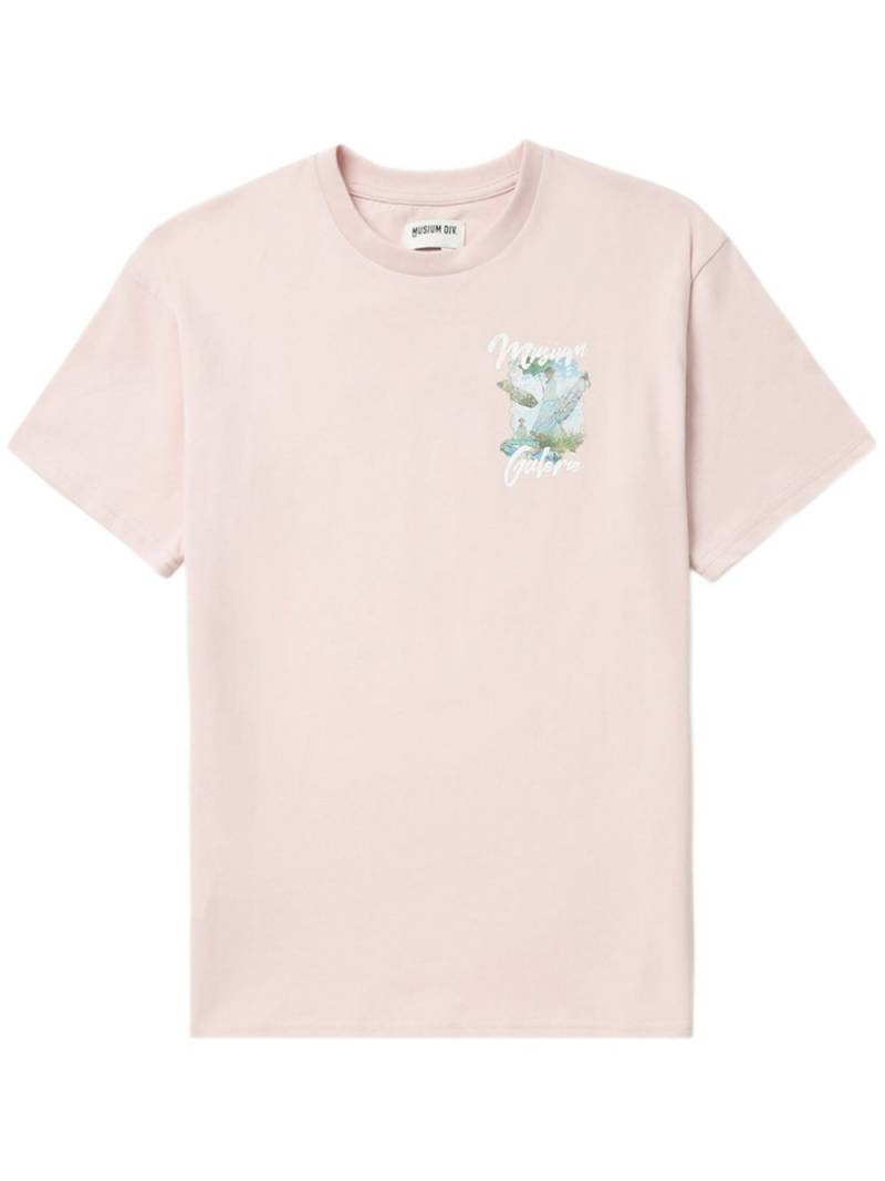 Musium Div. graphic-print cotton T-shirt - Pink von Musium Div.