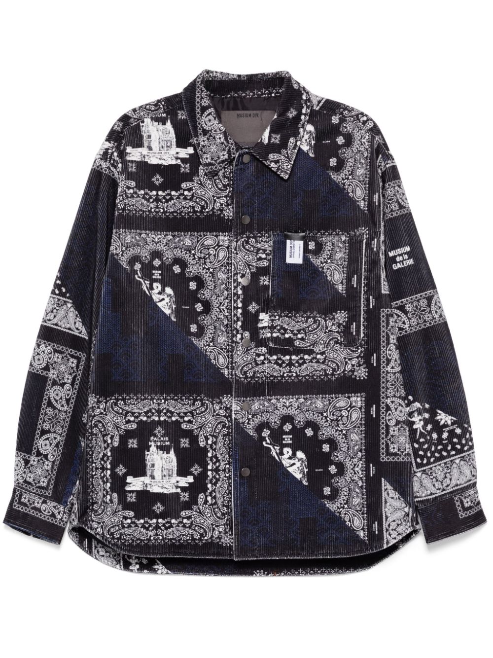 Musium Div. graphic-print shirt jacket - Black von Musium Div.