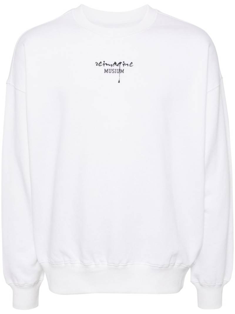 Musium Div. graphic print sweatshirt - White von Musium Div.