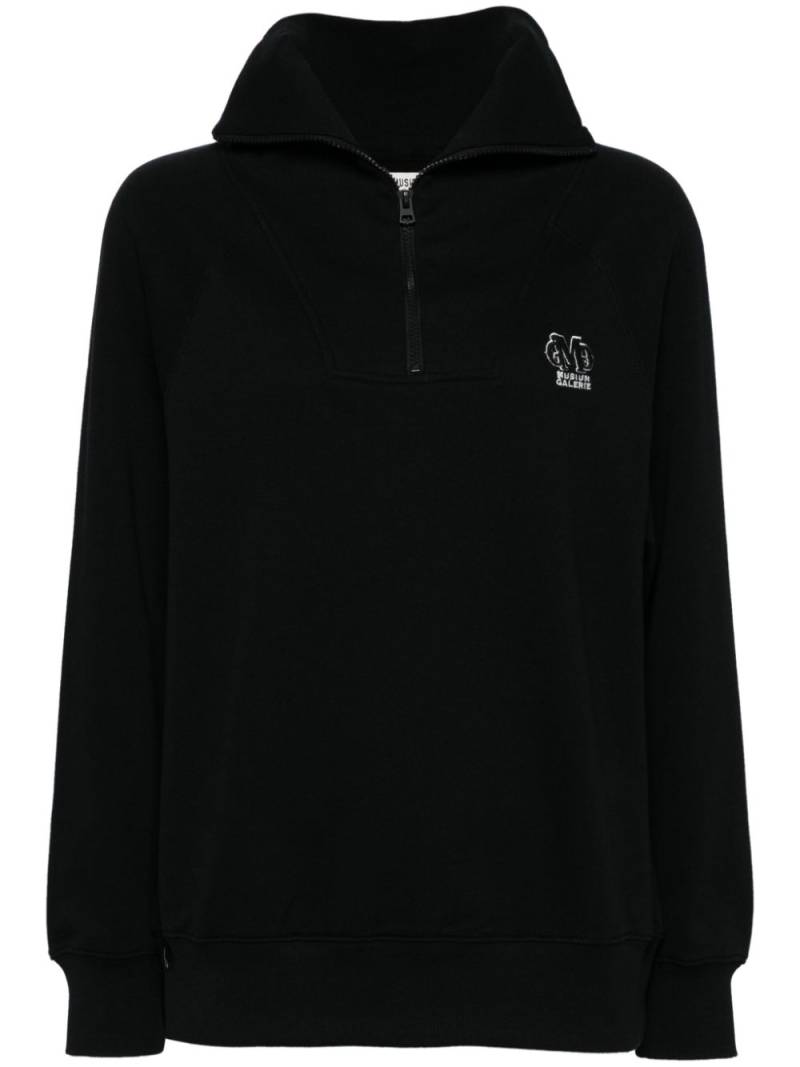 Musium Div. half-zip sweatshirt - Black von Musium Div.