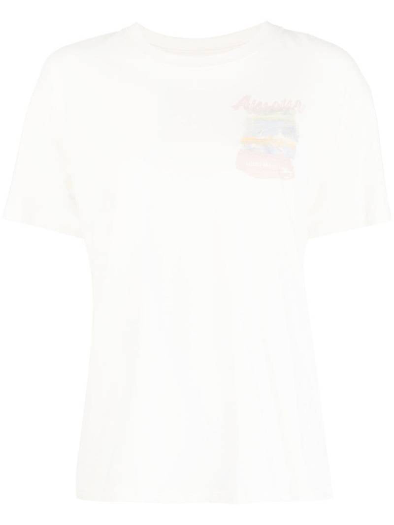 Musium Div. illustration-print shortsleeved T-shirt - White von Musium Div.