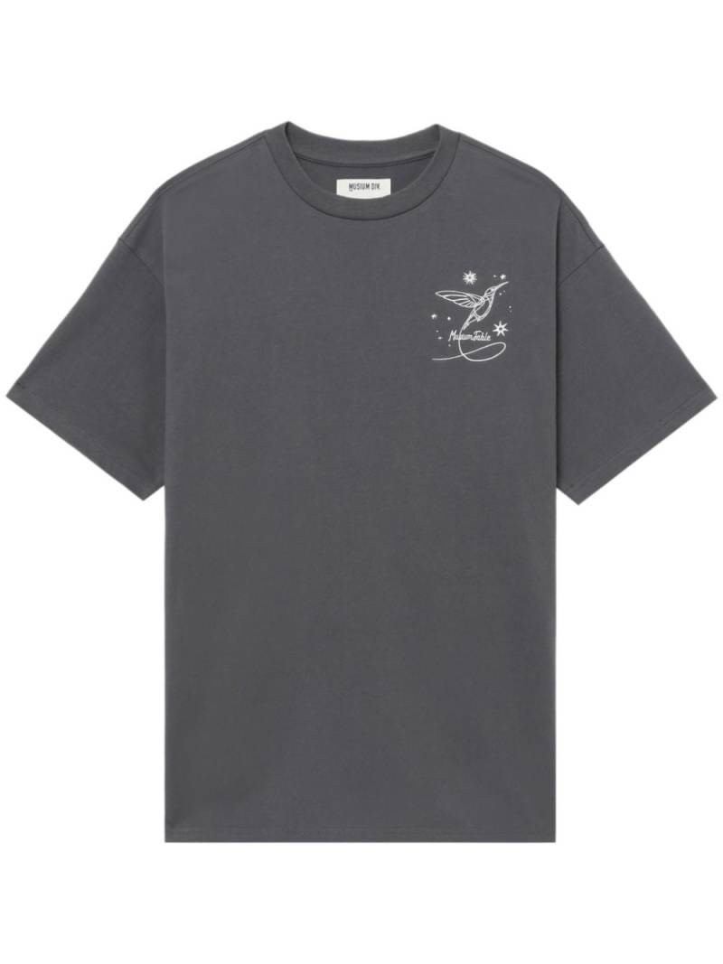 Musium Div. logo-embroidered layered T-shirt - Grey von Musium Div.