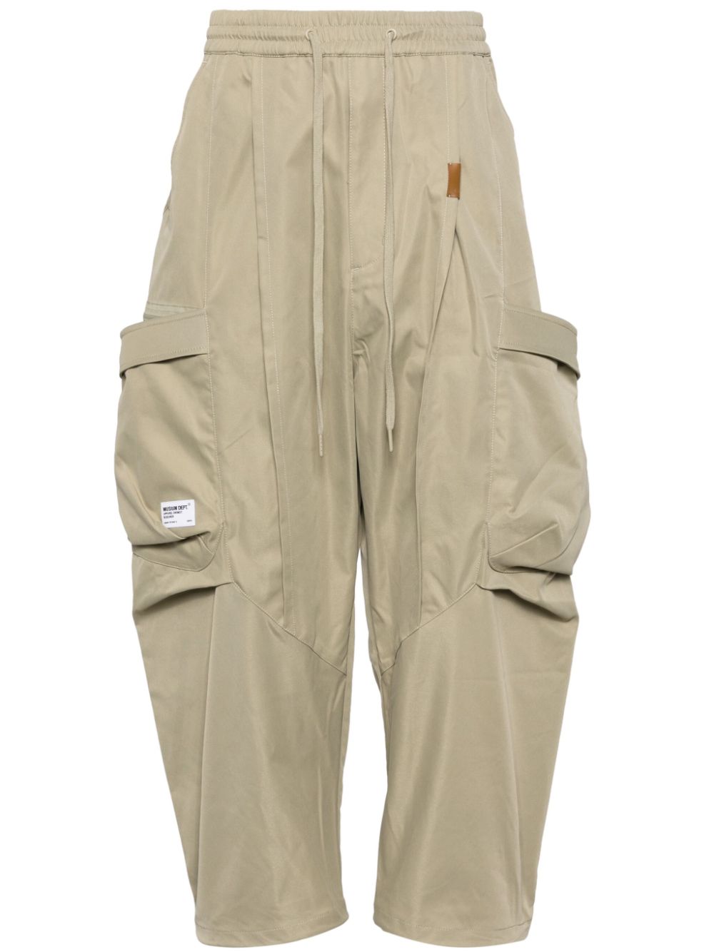 Musium Div. logo-patch cargo trousers - Neutrals von Musium Div.